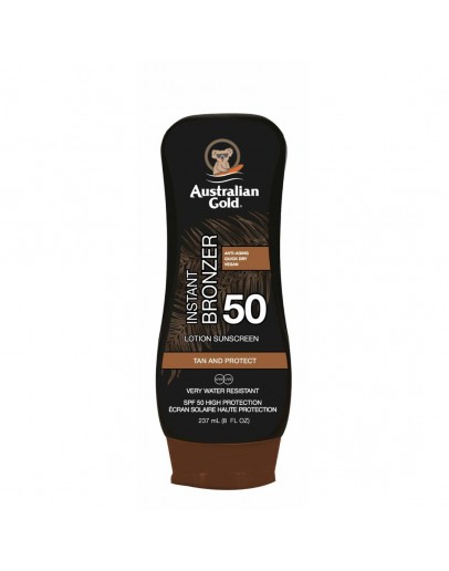 Australian Gold Instant Bronzer Lotion Sunscreen SPF50 237 ml