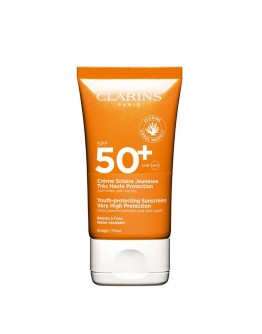 Clarins Crème Solaire Jeunesse Visage Très Haute Protection SPF50+ 50 ml