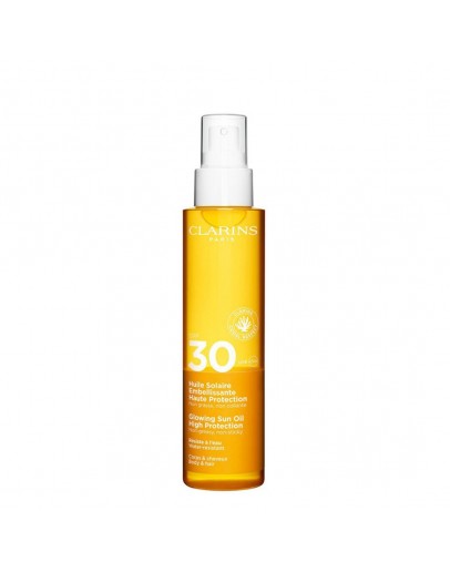 Clarins Huile Solaire Embelissante Haute Protection Corps & Cheveux SPF30 150 ml