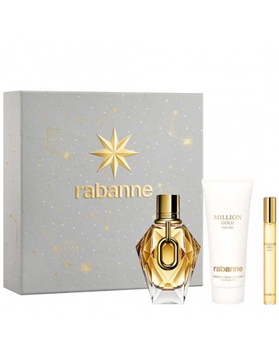 COFFRET PACO RABANNE MILLION GOLD FOR HER EDP 90 ml RECARREGÁVEL